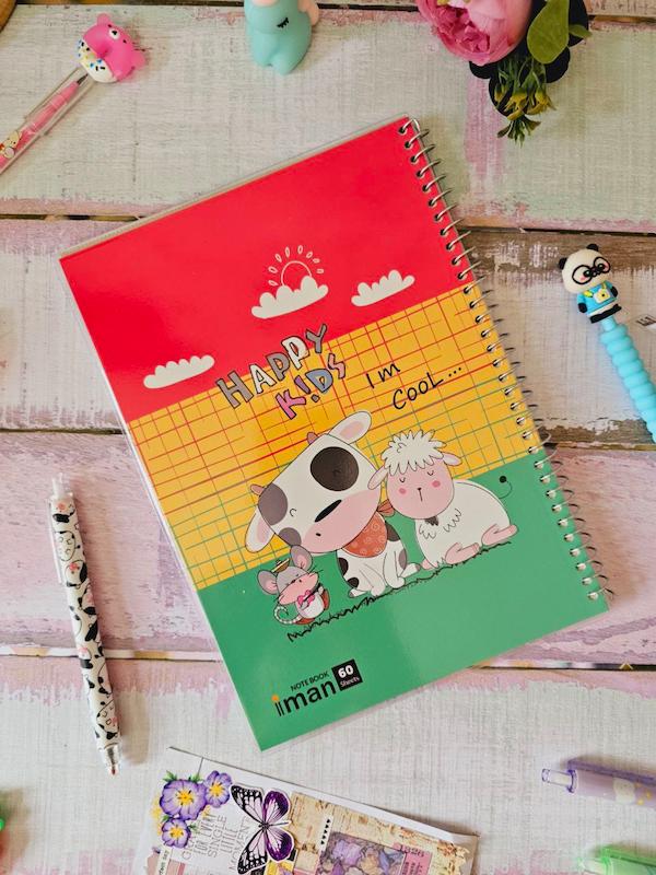 دفتر مشق 60 برگ مجلد فانتزی