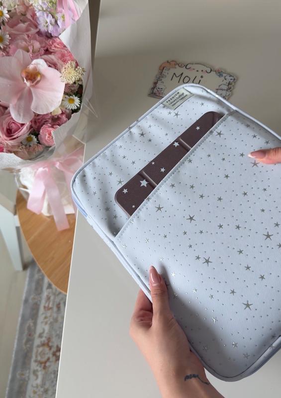 کاور لپتاپ و ایپد ابی ستاره دار🩵⭐️