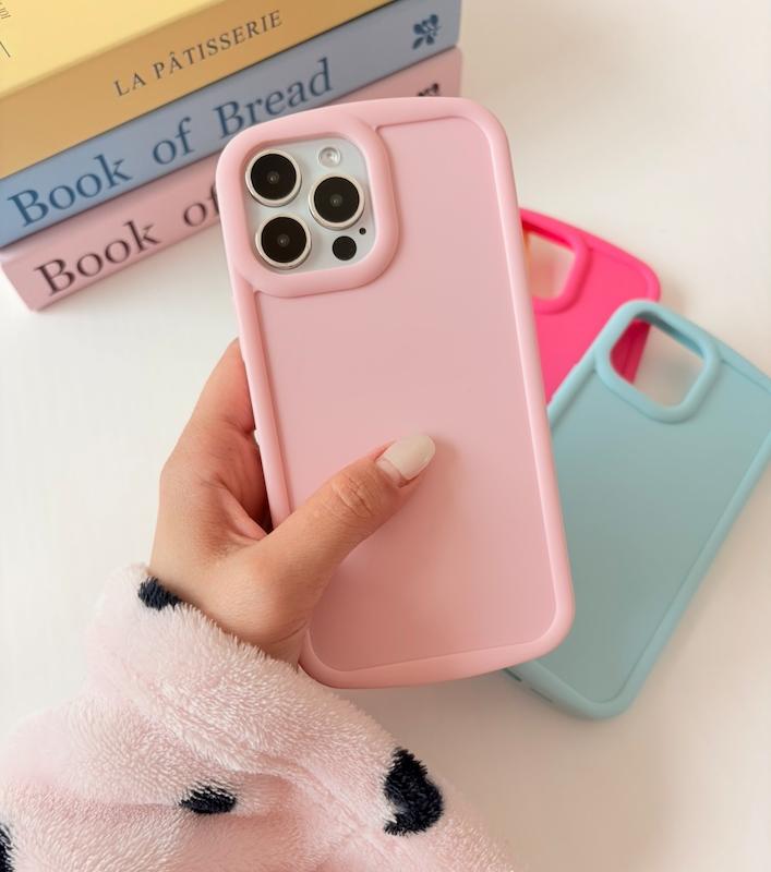 قاب ساده صورتی کمرنگ