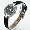 ساعت مچی زنانه سواروسکی بند چرم | Swarovski Black Leather Strap