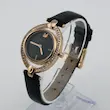 ساعت مچی زنانه سواروسکی بند چرم | Swarovski Rose Gold Leather Strap