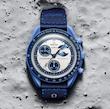 ساعت مچی امگا سواچ مدل Superblue moonphase