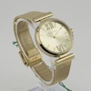 خرید ساعت مچی زنانه لوییجی د آنا بند حصیری طلایی | Luigi D’Anna Gold Mesh Strap Women Watch