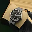 ساعت مچی مردانه لوییجی د آنا بند حصیری مشکی | Luigi D’Anna Mesh Strap Black Watch