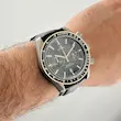 ساعت مچی مردانه امگا بند چرم مشکی | Omega Speedmaster