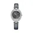 ساعت مچی زنانه سواروسکی بند چرم | Swarovski Black Leather Strap