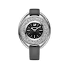 ساعت مچی زنانه سواروسکی بند چرم | Swarovski Black Leather Strap
