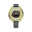 ساعت مچی زنانه سواروسکی بند چرم | Swarovski Gold Leather Strap