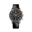 ساعت مچی مردانه امگا بند چرم مشکی | Omega Speedmaster