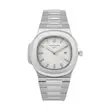 ساعت مچی مردانه پتک فیلیپ ناتیلوس صفحه سفید | Patek Philippe Nautilus