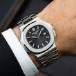 ساعت مچی مردانه پتک فیلیپ ناتیلوس صفحه مشکی | Patek Philippe Nautilus Black Dial