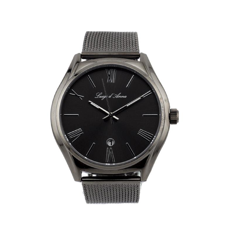 ساعت مچی مردانه لوییجی د آنا بند حصیری مشکی