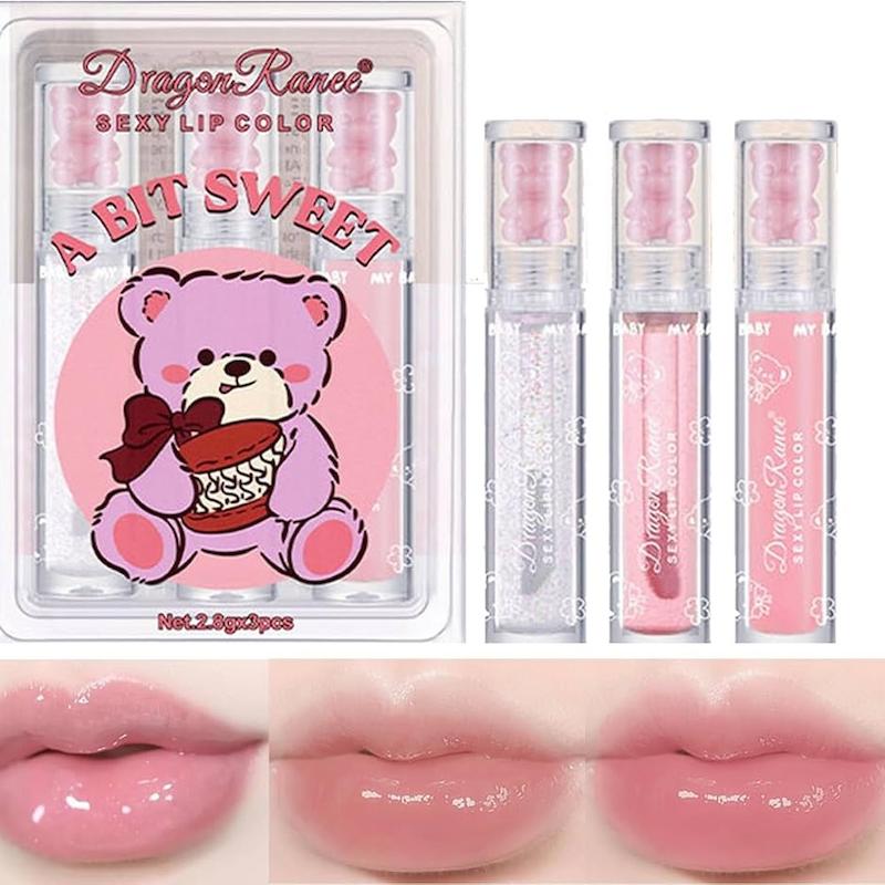 پک سه عددی لیپگلاس خرسی 🐻🎀