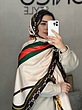 شال موهر دورو GUCCI سبز قرمز کد18699