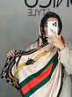 شال موهر دورو GUCCI سبز قرمز کد18699