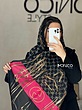 شال نخی GUCCI مشکی سرخابی کد2592