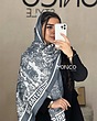 شال ابریشم DIOR جنگلی طوسی کد2619