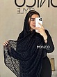 شال مشکی تور پلنگی کد2757