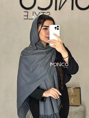 شال موهر طوسی تیره وارداتی کد2821