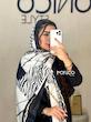 شال ابریشم DIOR زمینه سفید کد2168