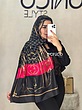 شال ابریشم GUCCI مشکی سرخابی کد2457