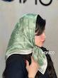 مینی اسکارف ابریشمLV سبز کد5016