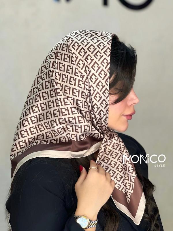 مینی اسکارف ابریشم FENDI کرم کد۵۰۲۲