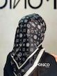 مینی اسکارف ابریشم LV مشکی کد5030