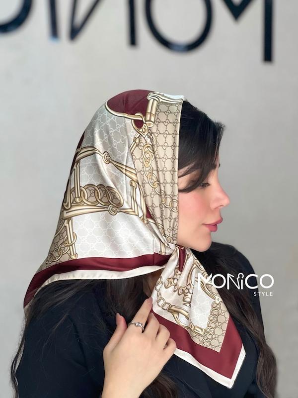 مینی اسکارف ابریشمGUCCIزرشکی کد۵۰۳۱