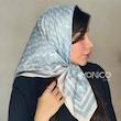 مینی اسکارف ابریشمHERMESآبی کد5049
