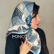 مینی اسکارف ابریشم آبیCELINEکد5060