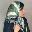 مینی اسکارف ابریشمFENDIسبز کد6010