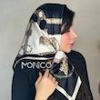 مینی اسکارف ابریشمGUCCIحاشیه مشکی کد5089