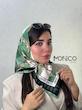 مینی اسکارف حریرابریشمFENDIسبز کد7031