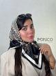 مینی اسکارف حریرابریشمHERMESمشکی کد7032