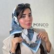 مینی اسکارف حریرابریشمCELINE آبی کد7035