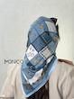 مینی اسکارف حریرابریشمCELINE آبی کد7035
