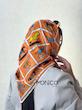 مینی اسکارف حریرابریشمHERMES نارنجی کد7049