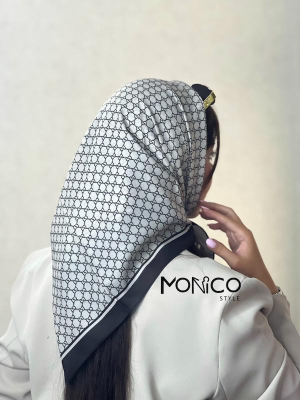 مینی اسکارف حریرابریشمGUCCIموکا کد7050