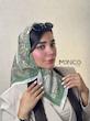 مینی اسکارف حریرابریشمGUCCI سبز کد7058
