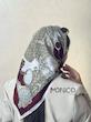 مینی اسکارف حریرابریشم GUCCI زرشکی کرم کد7063