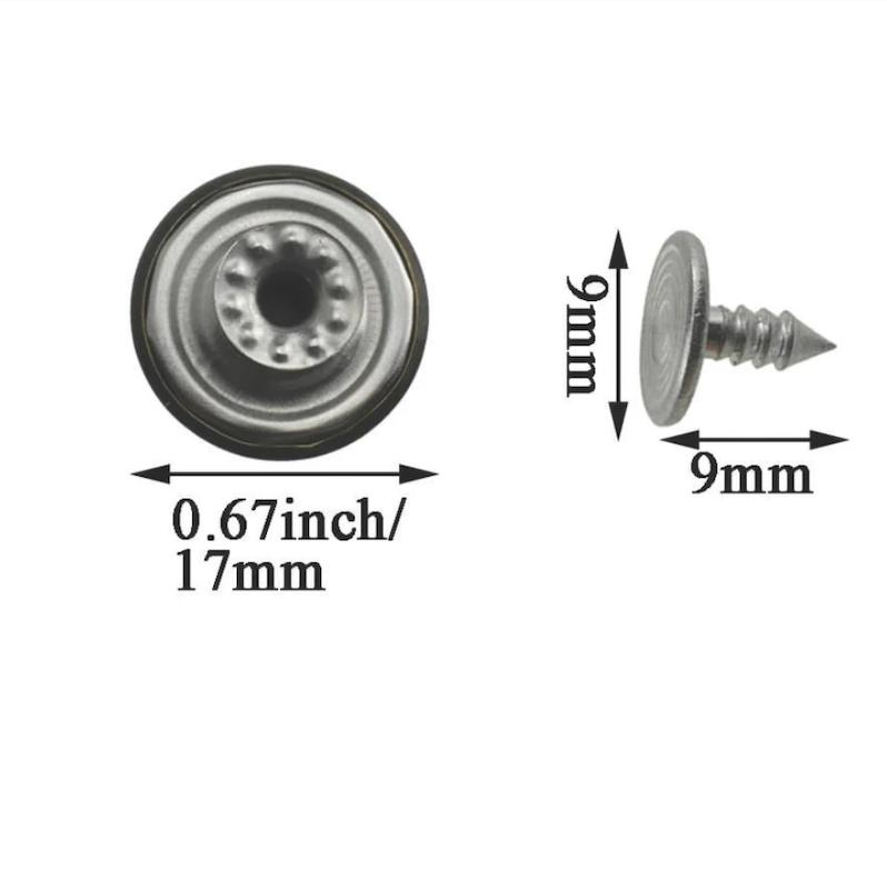 دکمه جین سایز 17mm بسته ۱۰۰عددی