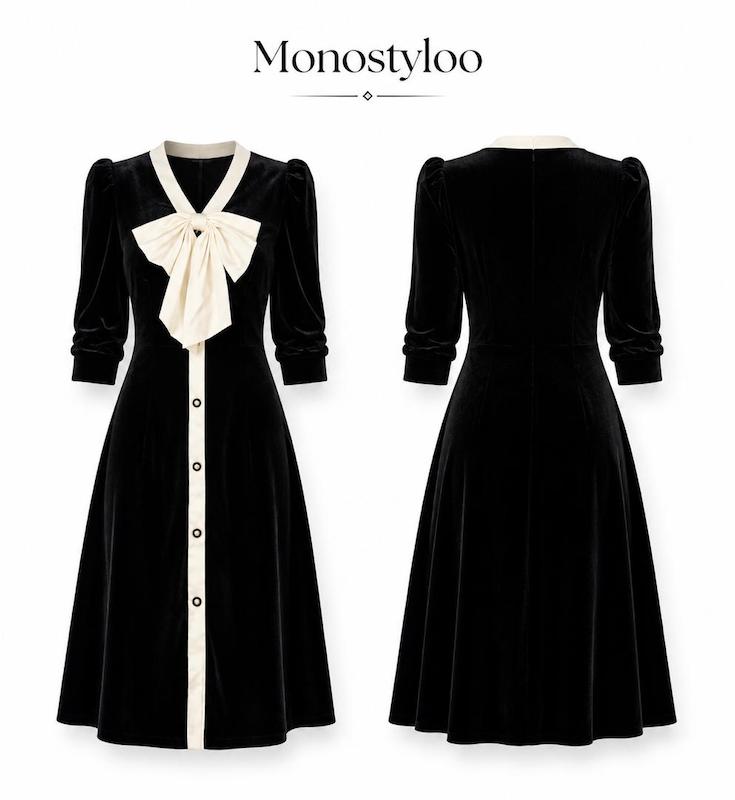 پیراهن بلند مخمل زنانه برند Vero Moda کد k012