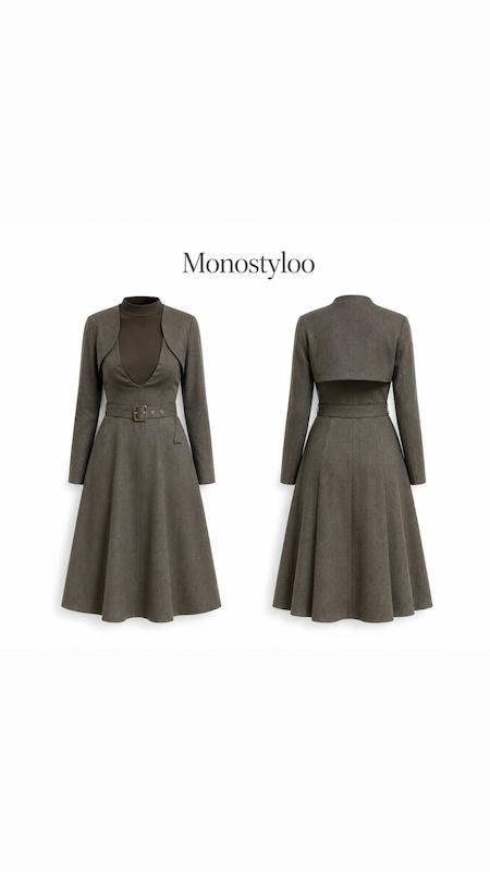 پیراهن زمزمه پاییزی (۳تکه) برند vero moda کدZj003