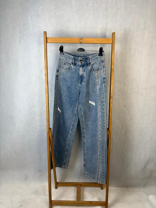 شلوار جین سوپر واید نگینی زنانه برند Vero Moda کد 062