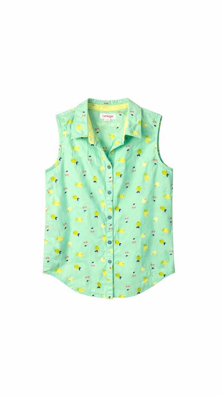 تاپ یقه دار دخترانه برند Cat&gack کد 01Cg