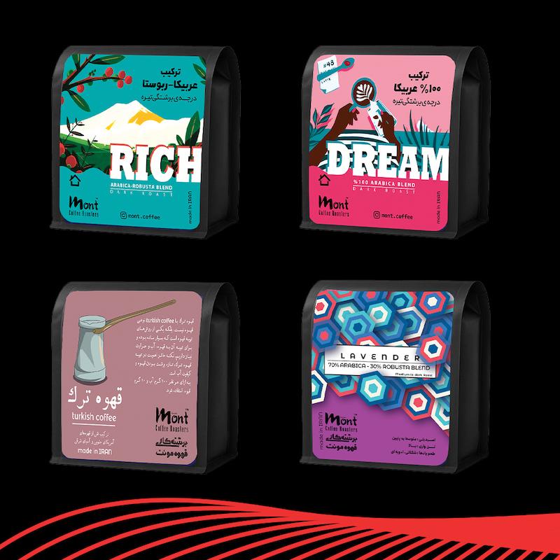 پک قهوه (دریم - ریچ - لوندر) + ترک 50/50+اکسسوری هدیه