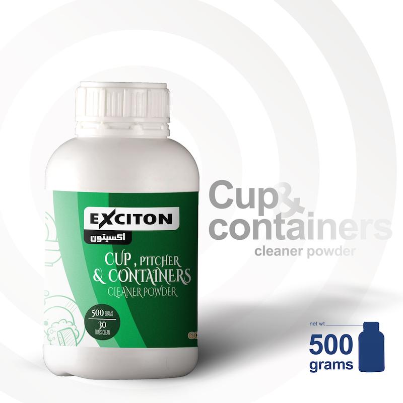 پودر جرم گیر فنجان و ظروف کافه _ EXCITON CLEANING POWDER FOR CUP AND PLATES