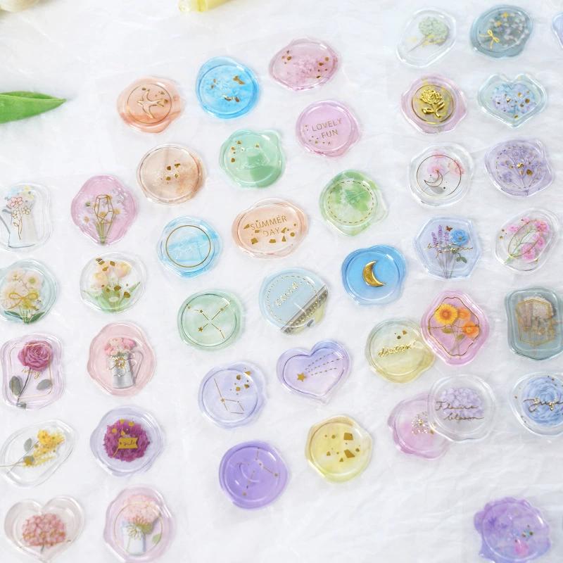 استیکر مهر و موم ژله ای طلاکوبV274