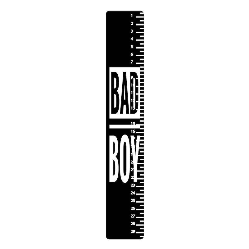 خط کش، خط کش چوبی، خط کش طرح دار، خط کش طرحbad boy  